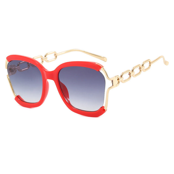 Ladies fashionable sunglasses with golden chain details Kalsten
