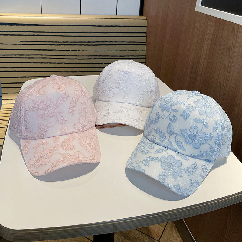 Women's Floral Embroidered Baseball Cap Kalsten
