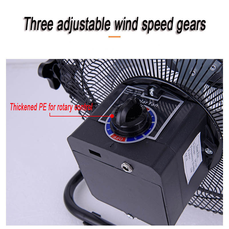 Women's Portable Solar Floor Fan with Silent Operation Kalsten