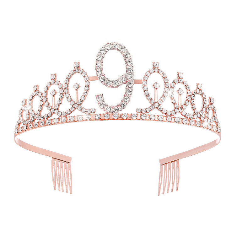 Women's Crystal-Embellished Tiara with Elegant Design Kalsten