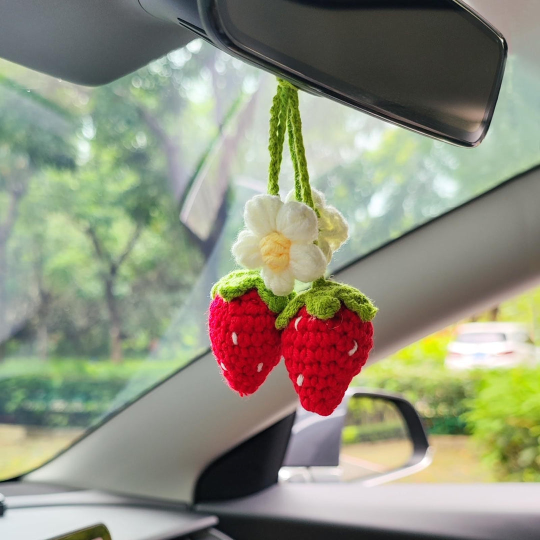 Heart-Shaped Car Rearview Mirror Charm Kalsten