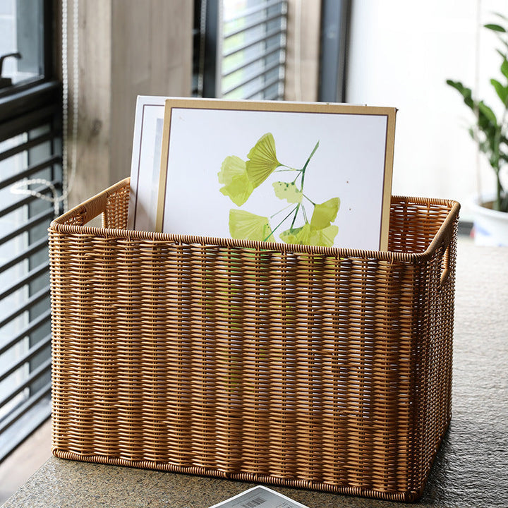 Rectangular Woven Storage Bin Kalsten