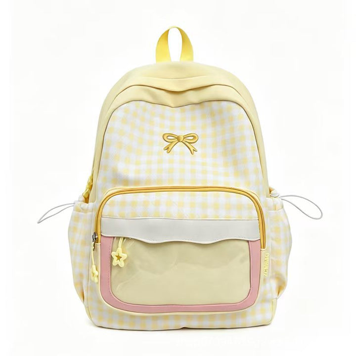 Multi-Functional Checked Backpack Kalsten