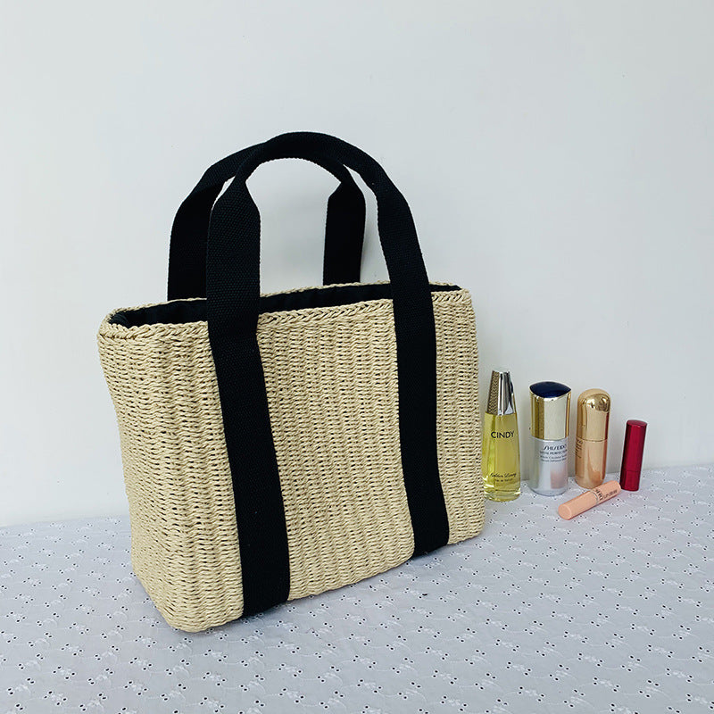 Sustainable basket bag with sturdy carrying handles Kalsten