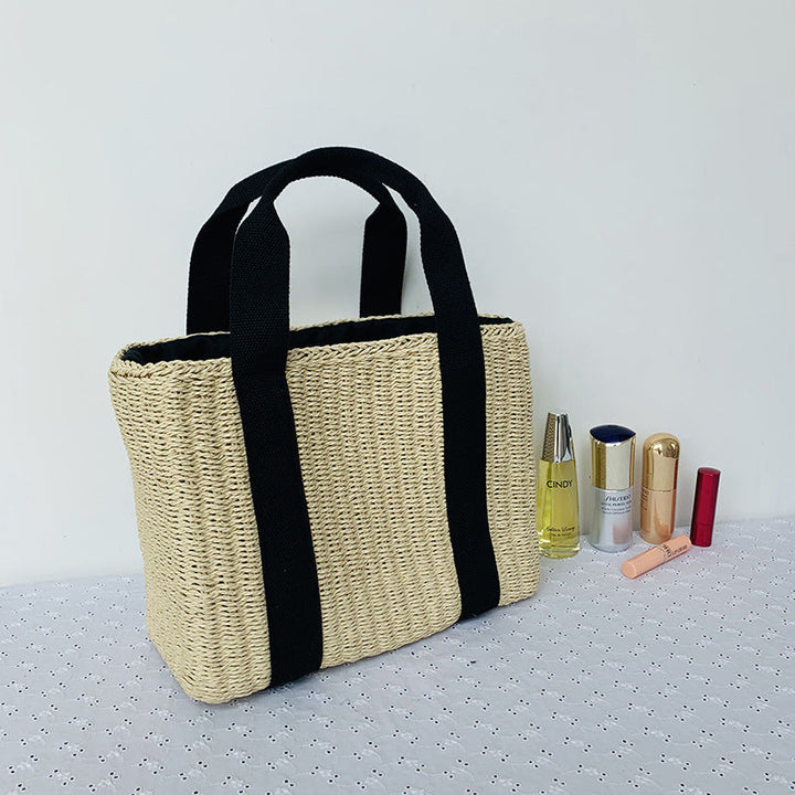 Sustainable basket bag with sturdy carrying handles Kalsten