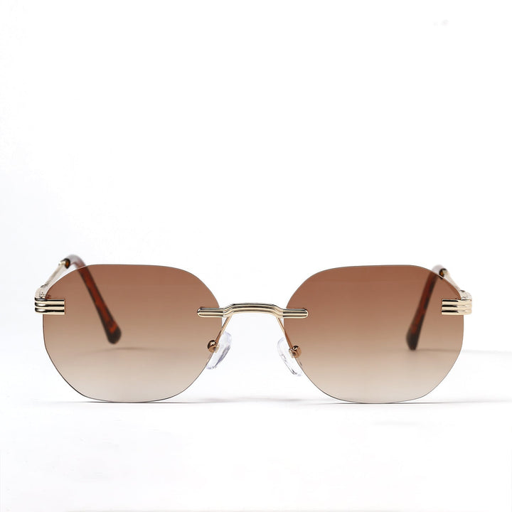 Ladies geometric sunglasses with elegant metal frame Kalsten