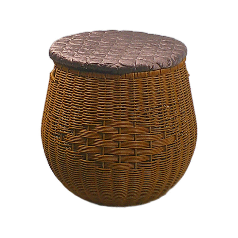 Cushioned Woven Storage Ottoman Kalsten