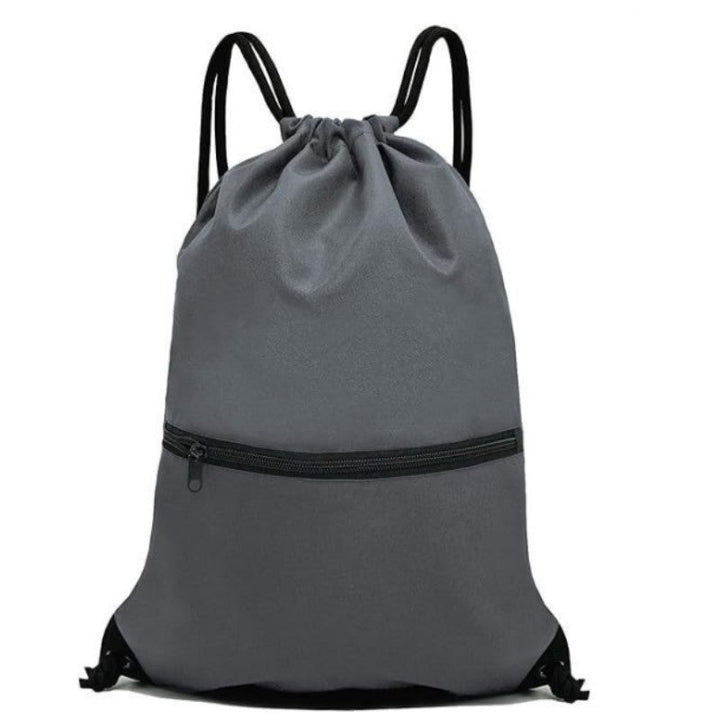 Sporty drawstring bag with zippered pockets Kalsten