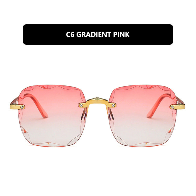 Women's trendy square sunglasses with luxurious metal frame Kalsten