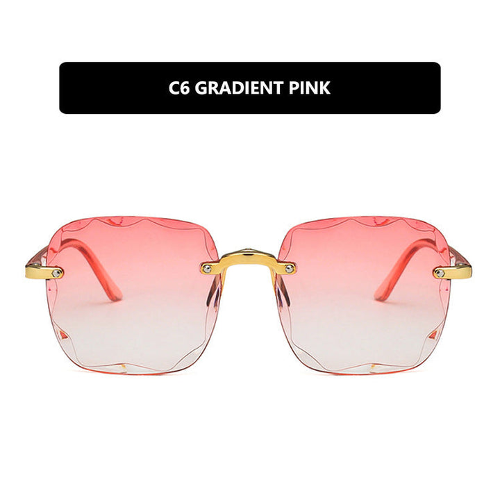 Women's trendy square sunglasses with luxurious metal frame Kalsten
