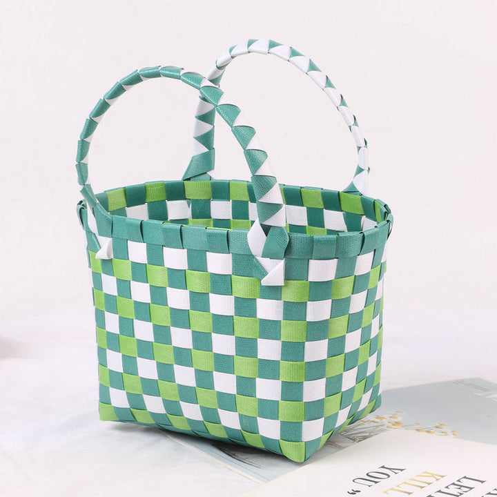 Colorful woven shopping bag Kalsten