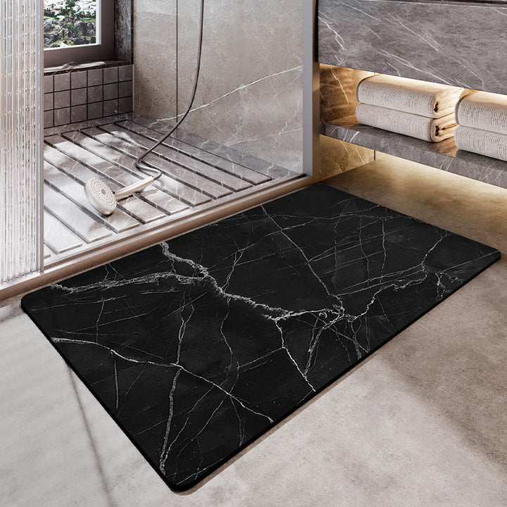 Marble Pattern Bath Mat Kalsten
