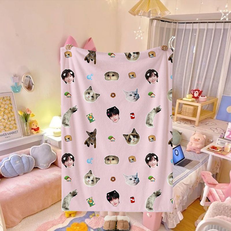 Soft Plush Animal Print Throw Blanket