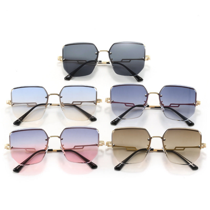 Women's geometric designer sunglasses with mirrored lenses Kalsten