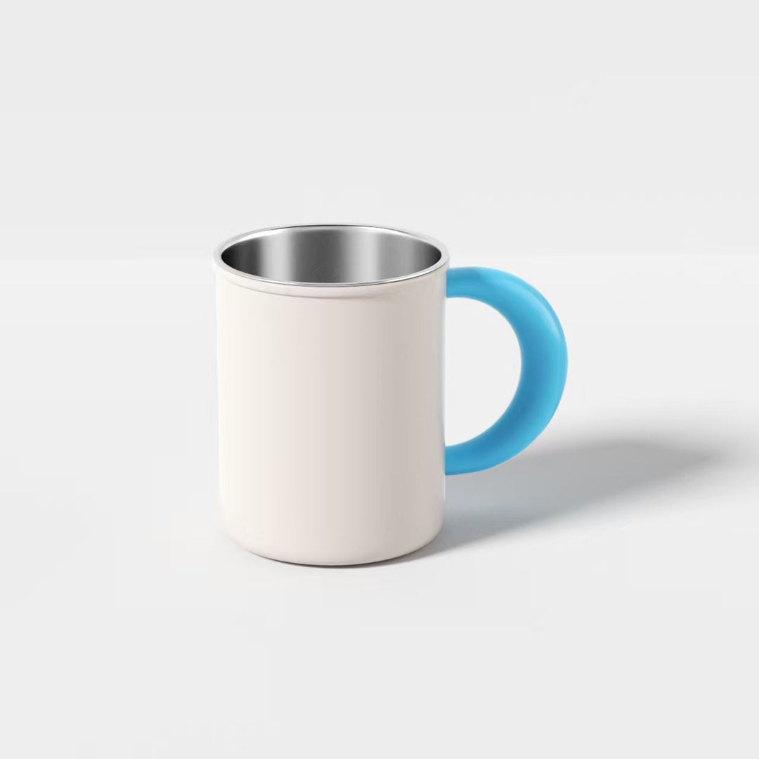 Stainless Steel Coffee and Tea Cup with Ergonomic Handle Kalsten
