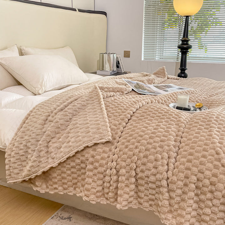 Luxurious Textured Throw Blanket Kalsten
