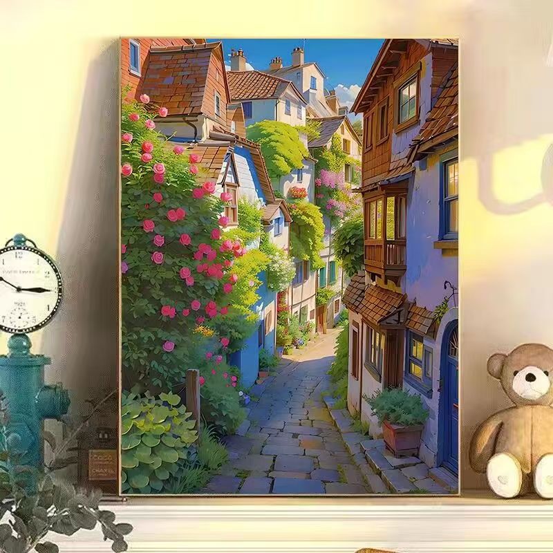 Colorful Urban Landscape Wall Art Kalsten