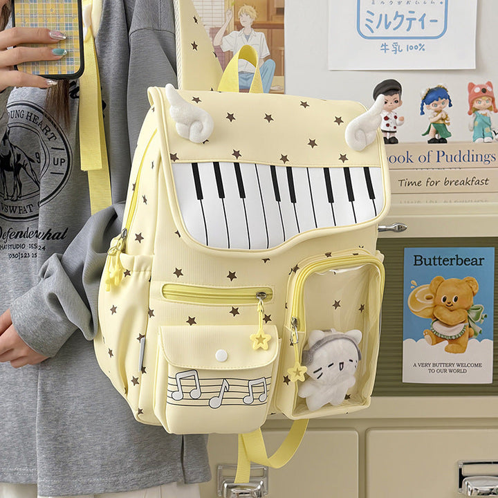Piano-Themed Casual Backpack Kalsten