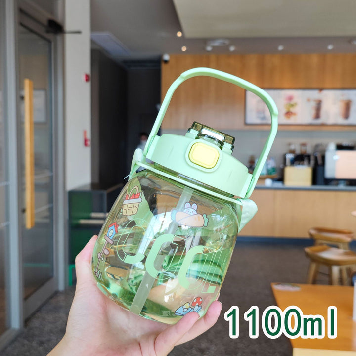 Women colorful and leak-proof water bottle with ergonomic carrying handle Kalsten