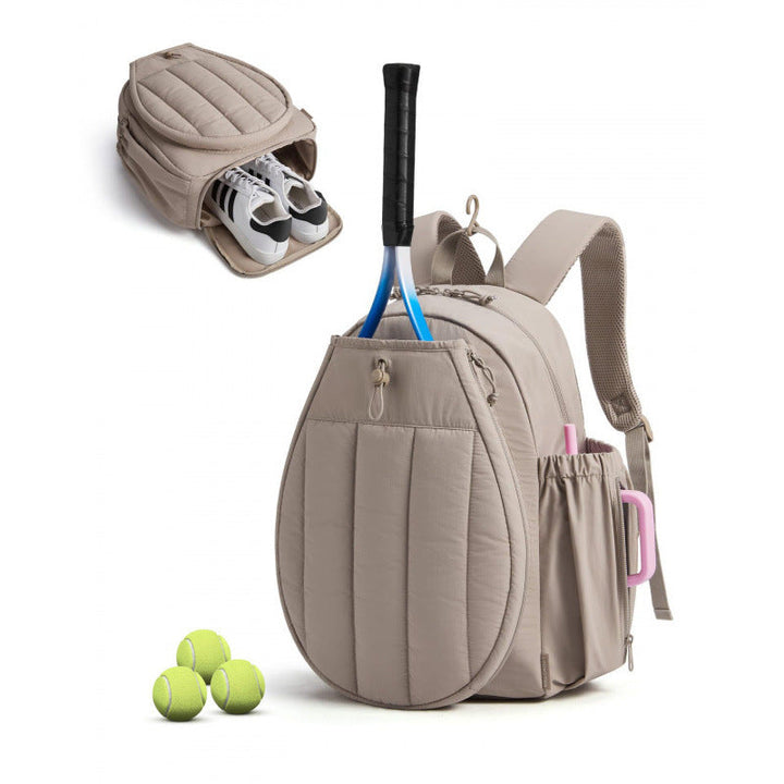Sporty tennis backpack with shoe compartment and ergonomic carrying system Kalsten