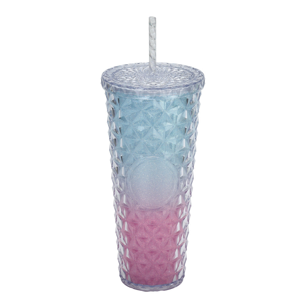 Ladies Glittering Drinking Cup with Removable Straw Kalsten