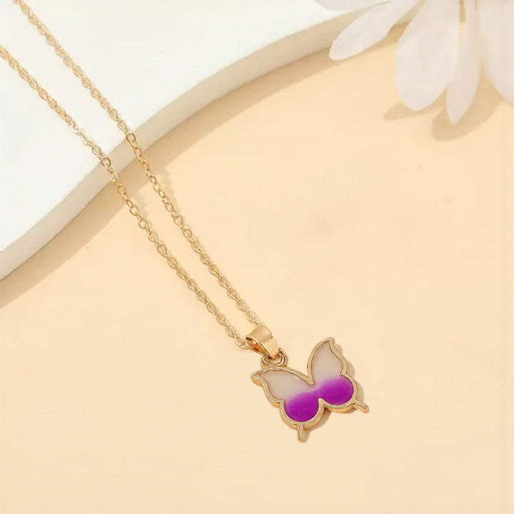 Butterfly Pendant Necklace Kalsten