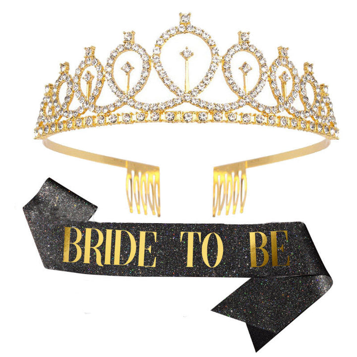 Women Glittering Tiara with Elegant Design Kalsten