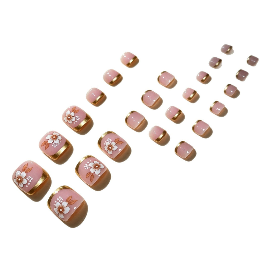 Elegant Floral Pedicure Art Set Kalsten