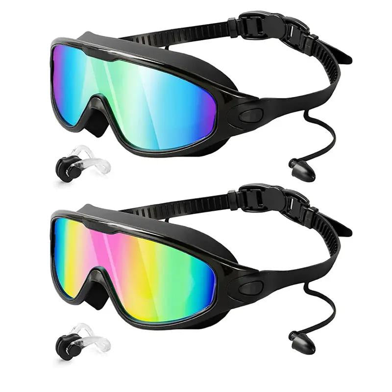 Diving mask with wide field of view and magnet holder Kalsten
