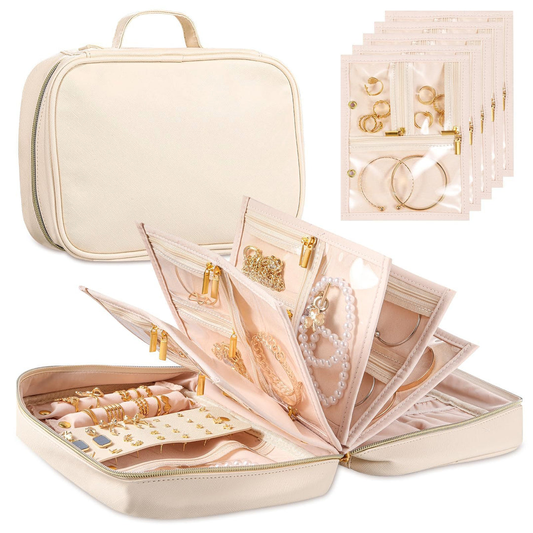 Women's elegant jewelry organizer with transparent compartments Kalsten