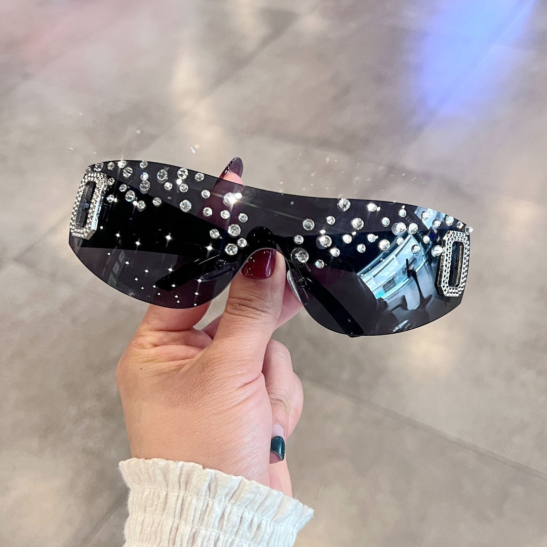 Women's sporty ski goggles with rhinestone decorated frame Kalsten