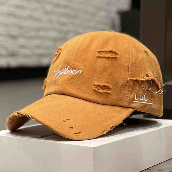 Unisex Distressed Denim Adjustable Cap Kalsten
