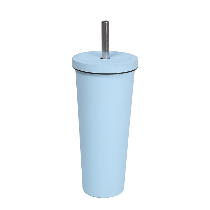 Unisex To-Go drinking mug with strong insulation and stainless steel straw Kalsten