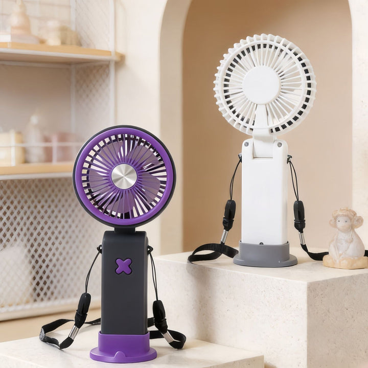 Women's Portable Hand Fan with Flexible Tilt Mechanism Kalsten