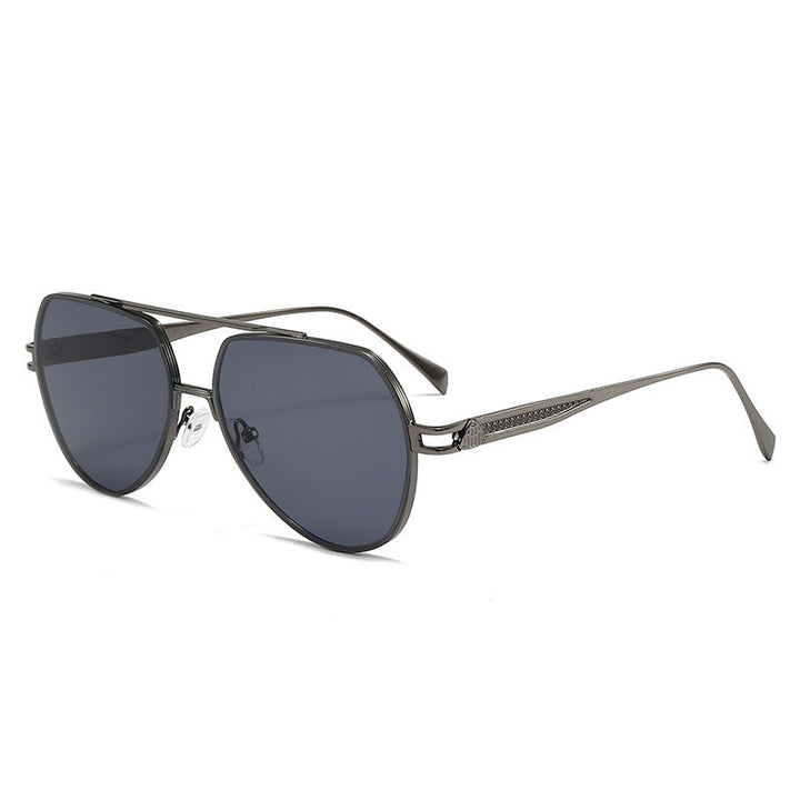 Women's designer sunglasses in a stylish, curved metal frame Kalsten