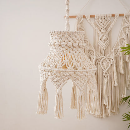 Macramé Hanging Light Fixture Acalora