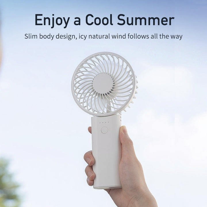 Unisex compact battery handheld fan with foldable handle Kalsten