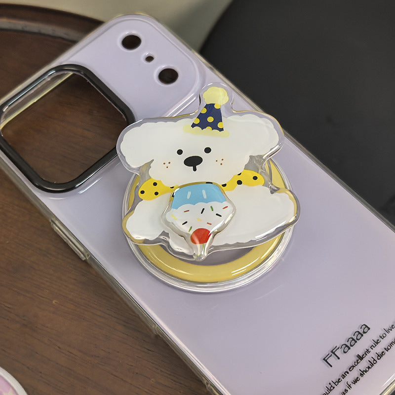 Floral Ice Cream Cone Phone Grip Kalsten