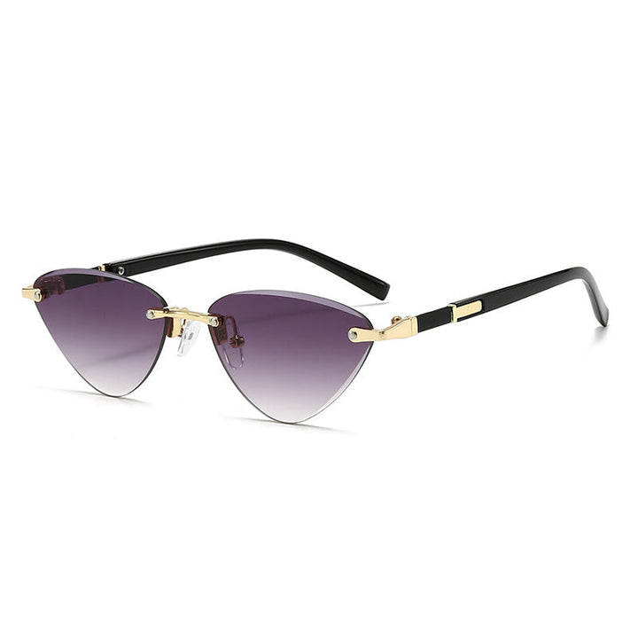 Ladies fashionable Cat-Eye sunglasses with elegant metal frame Kalsten