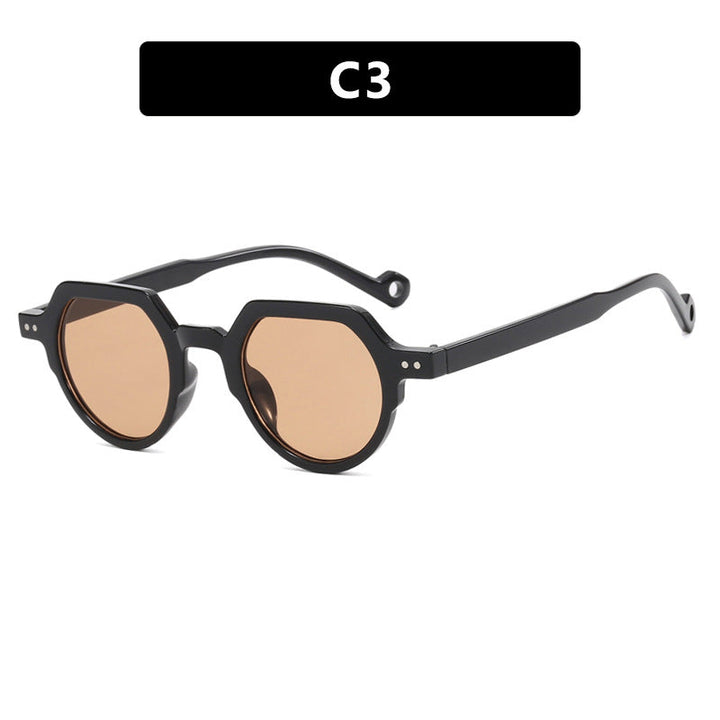 Women's geometric sunglasses with protective UV filter and sturdy frame Kalsten