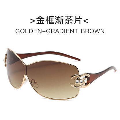 Women's fashion sunglasses with an extravagant design and sparkling accents Brehn