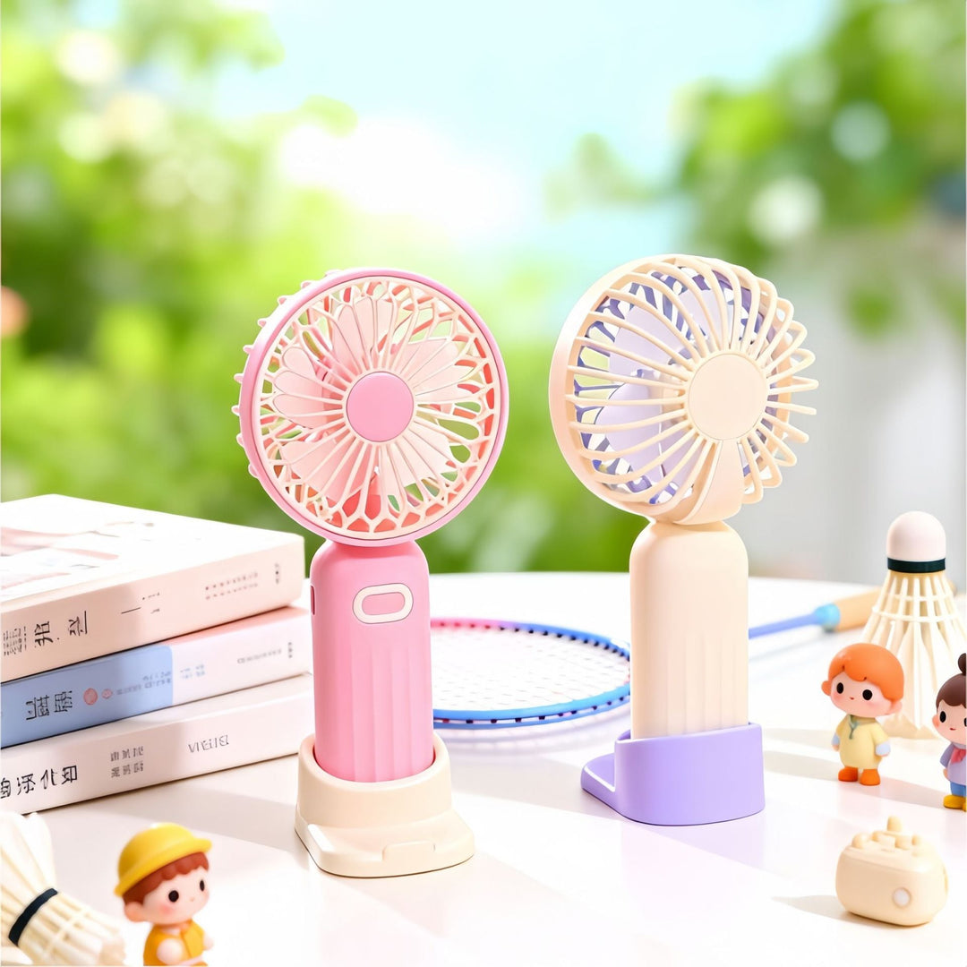 Ladies portable mini fan with adjustable head Kalsten