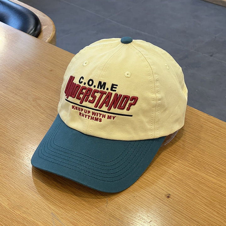 Unisex Casual Textured Cap with Playful Embroidery Kalsten