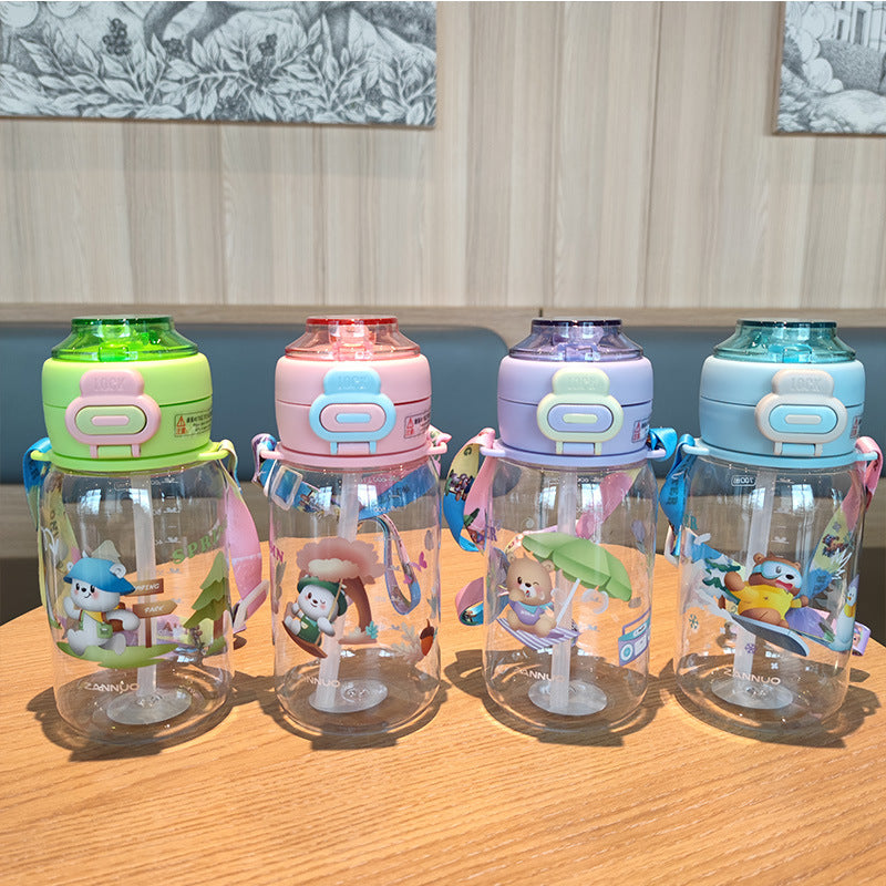 Women's creative water bottle with secure locking mechanism Kalsten
