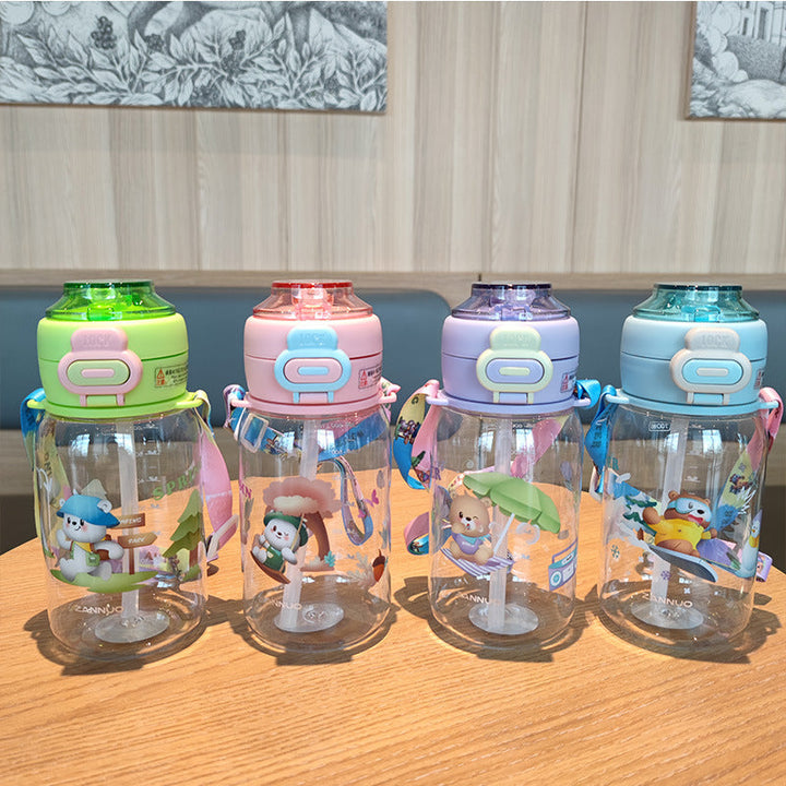 Women's creative water bottle with secure locking mechanism Kalsten