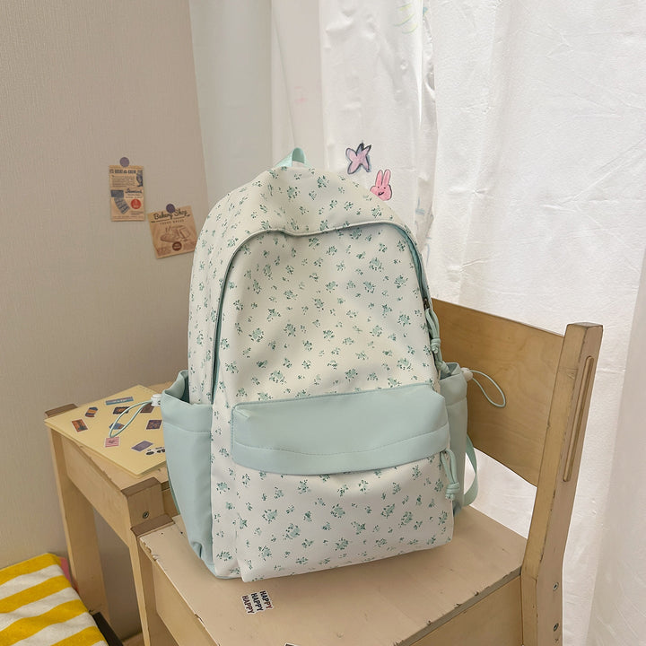 Floral Print School Backpack