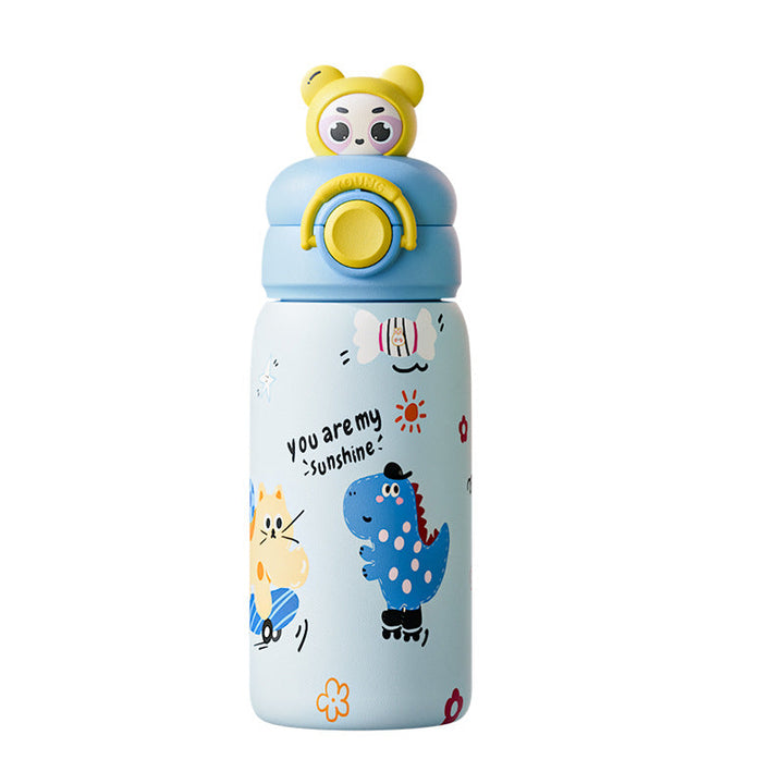 Women's insulated bottle with creative animal design and integrated carrying handle Kalsten