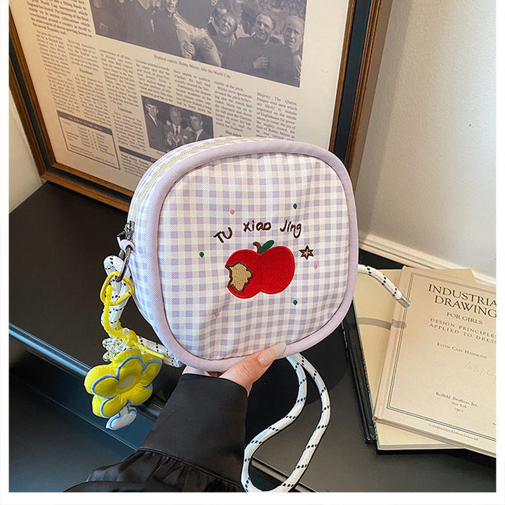 Cute Embroidered School Backpack