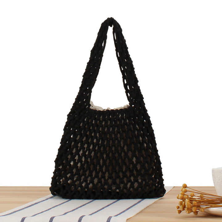 Handcrafted Tote Bag in Modern Mesh Design Kalsten