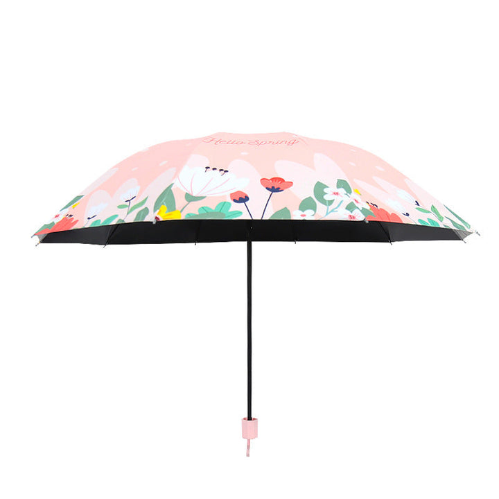 Women's Folding Umbrella with Floral Design Kalsten